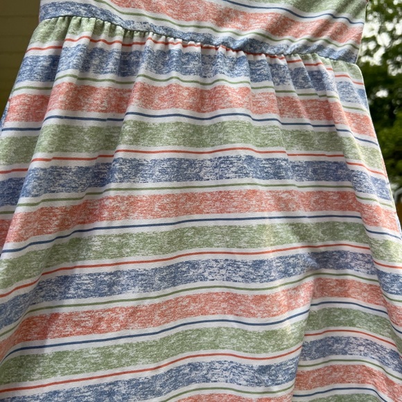 Picapino Striped Knit Short Sleeve Dress w/Back Peep-a-Boo Cut-Out size 6X - Picture 4 of 4